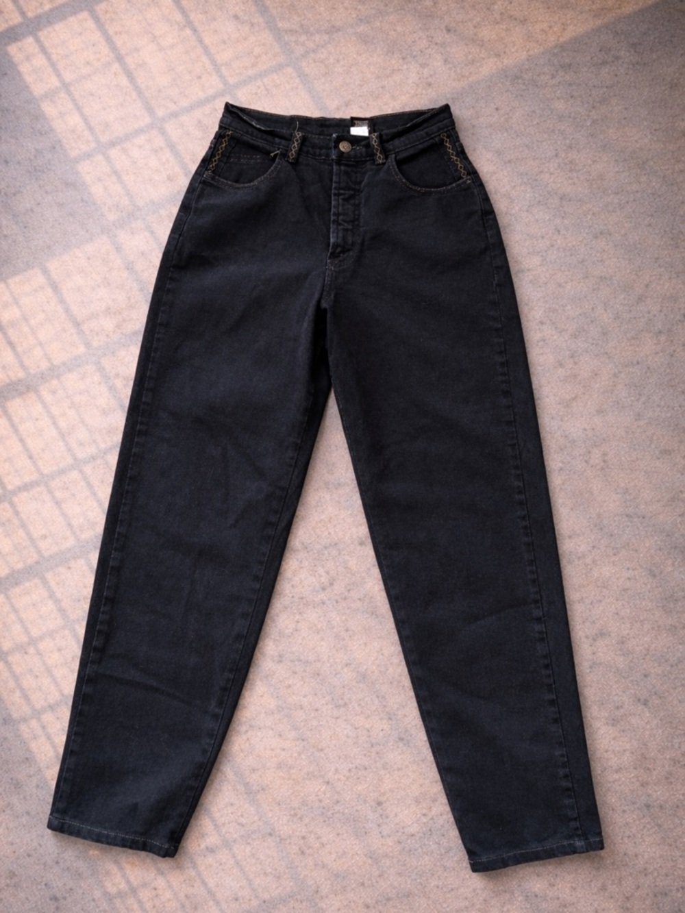 Y2K Vintage Washed Blue High Rise Mom Jeans Straight Leg Casual Denim